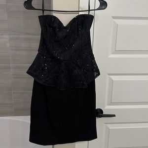 Brand new RW&Co. Strapless black dress
